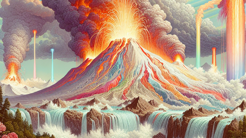 Opis erupcji wulkanu Pektu-san