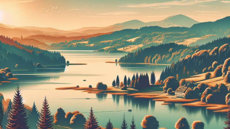 Opis Pojezierza Mazurskiego.