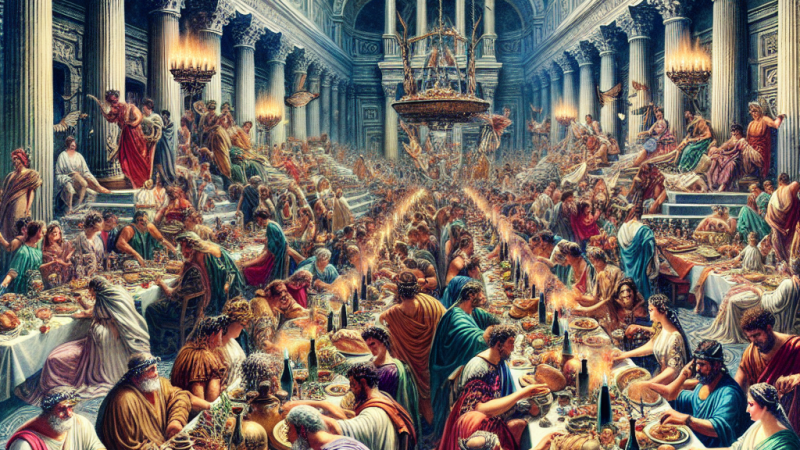 Opis uczty wydanej przez cesarza Nerona