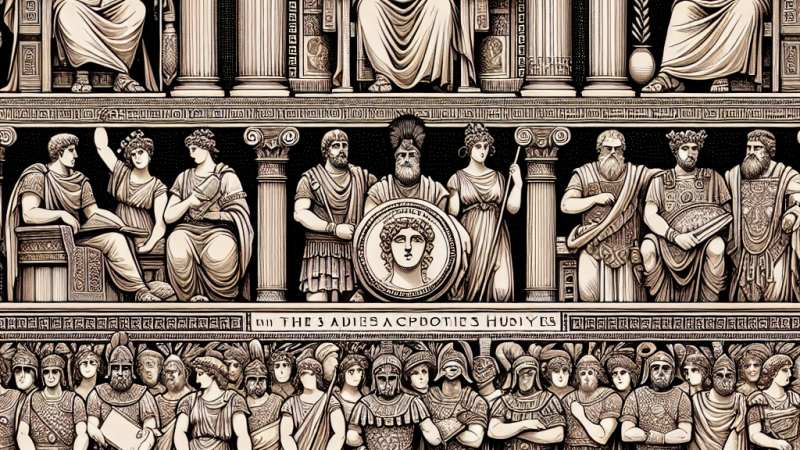 Opis władcy - odprawa posłów greckich i Antygona. Konteksty.