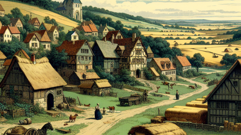 Opis wsi w literaturze renesansu z konkretnymi przykładami.