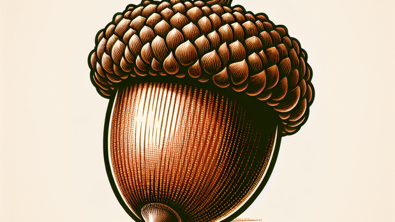 Opis żołędzia dębu