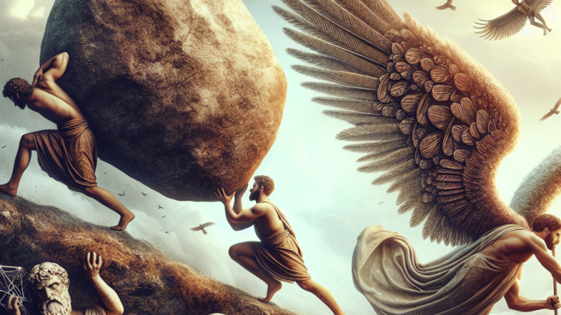 Opowieść o Syzyfie oraz mit o Dedalu i Ikarze- mity o ludzkich marzeniach