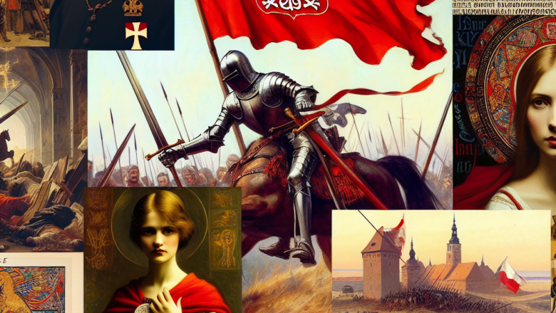 Opracowanie: „Krzyżacy” Henryka Sienkiewicza, „Rota” Marii Konopnickiej, „Bitwa pod Grunwaldem” Jana Matejki oraz „Roczniki” Jana Długosza -