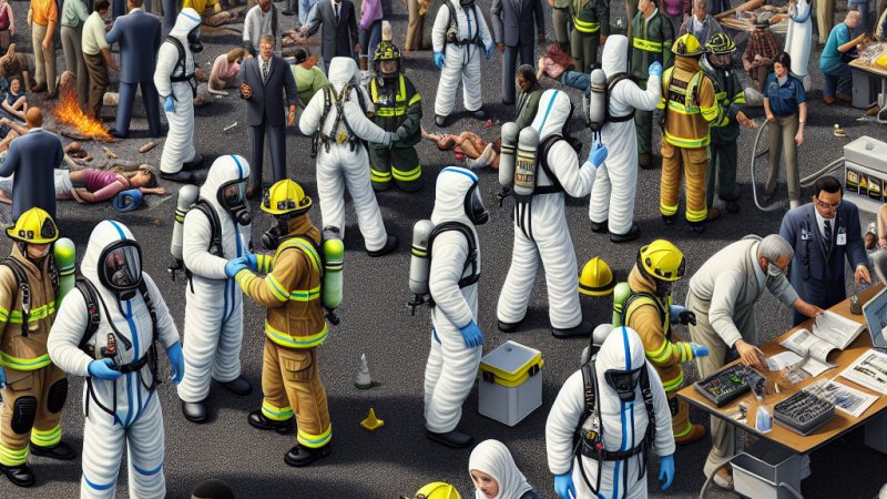 Organizacja akcji ratowniczej podczas katastrofy chemicznej