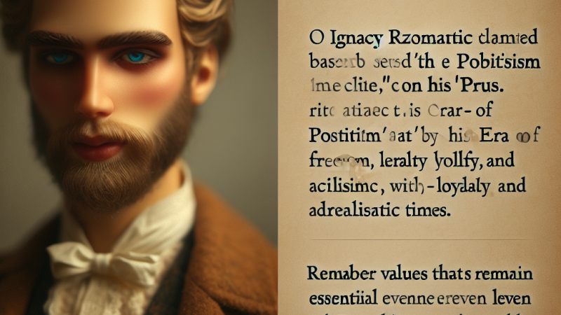 Ostatni romantyk w „Lalce” – Ignacy Rzecki