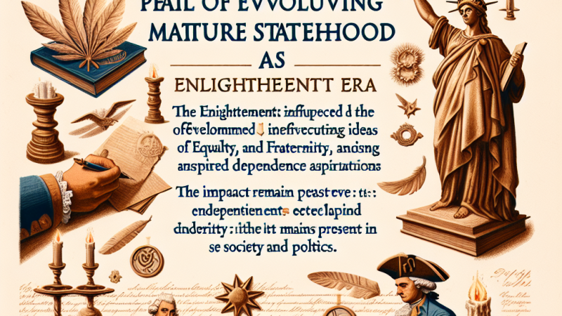 Oświecenie epoką kształtowania się dojrzałej państwowości
