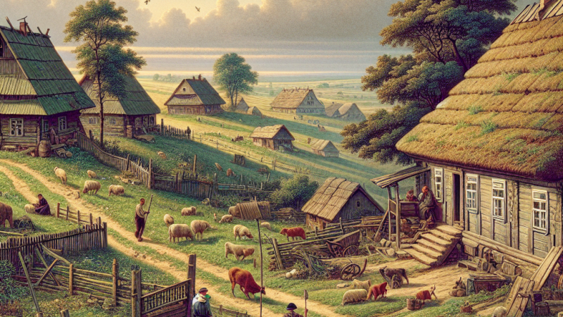 Panoramiczny obraz społeczności wiejskiej ukazany w literaturze polskiej