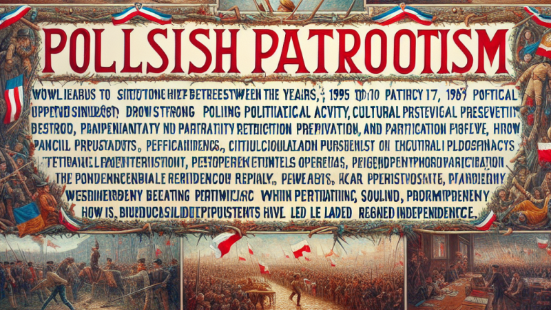 Patriotyzm Polaków od 1795 do 1918 roku: Historia miłości do ojczyzny
