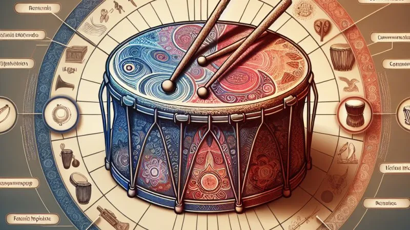 Perkusyjny instrument muzyczny- bęben