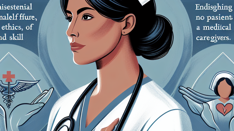 Pielęgniarka - zawód zaufania publicznego.