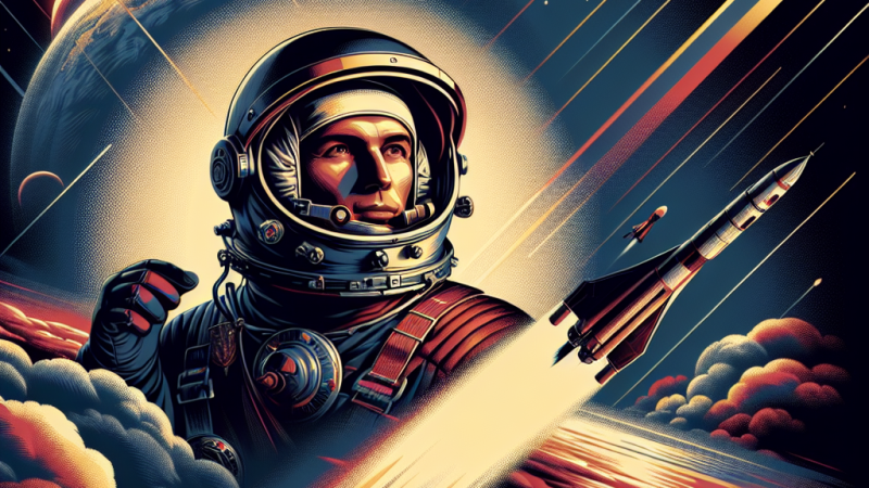 Pierwsza podróż w kosmos.