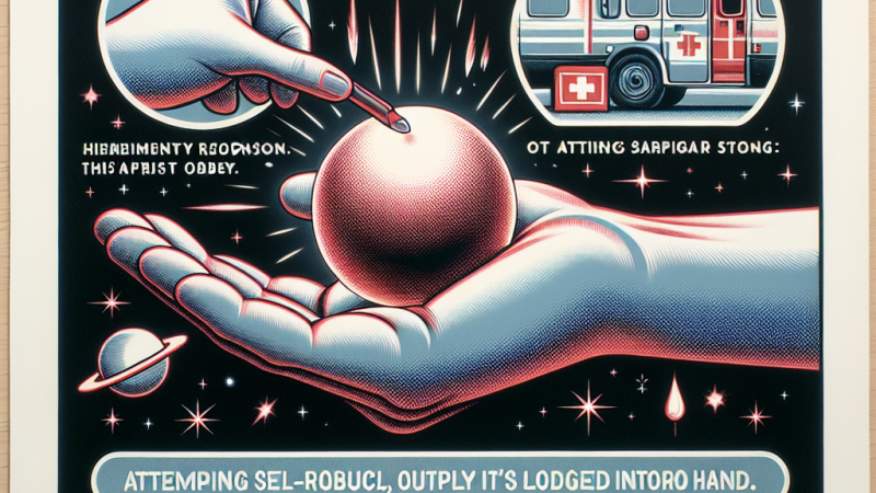 Pierwsza pomoc w przypadku ciała obcego w ręce