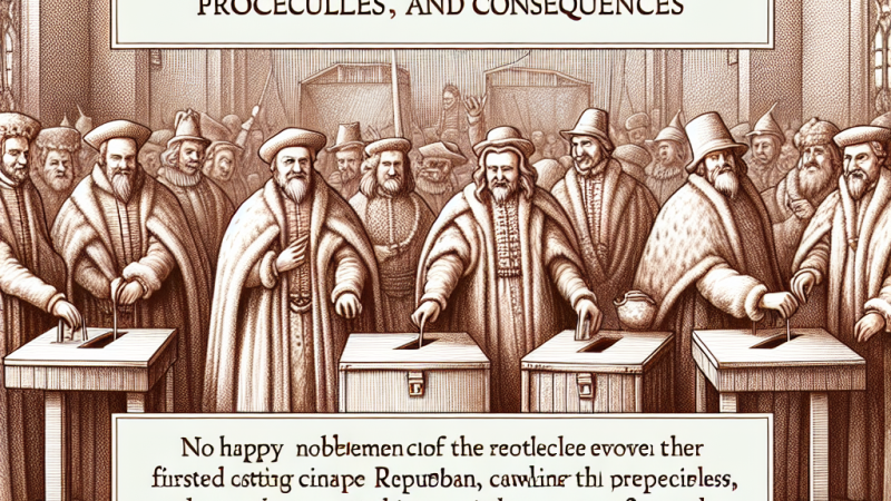 Pierwsze Wolne Elekcje w Polsce: okoliczności, zasady, przebieg i następstwa