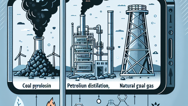 Piroliza węgla kamiennego, zastosowanie destylacji ropy naftowej oraz gazu ziemnego: Najważniejsze zastosowania