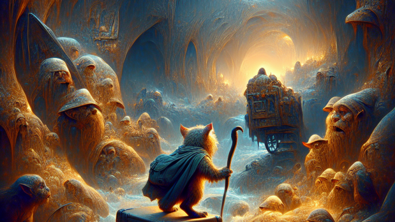 Plan i opis mojej przygody w podziemiu oparty na „Hobbicie”