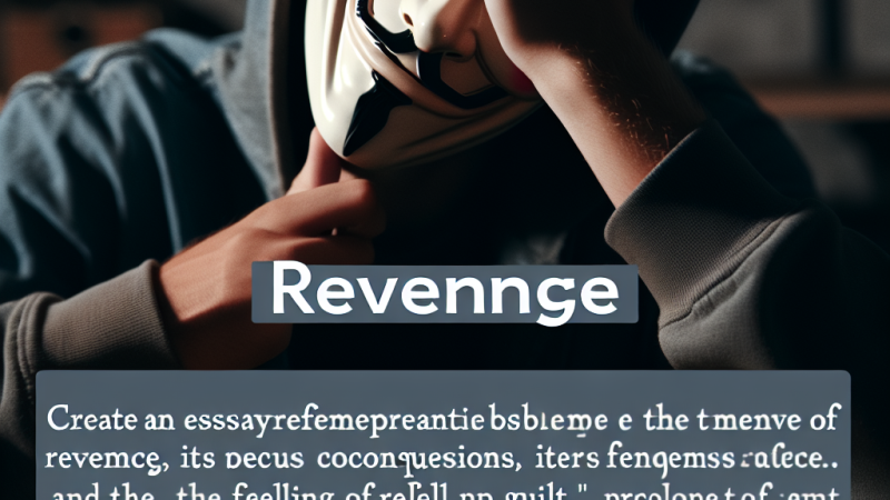 Plan wydarzeń – "Zemsta"