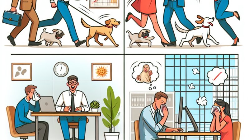 Plusy i minusy możliwości przynoszenia zwierząt do pracy w firmach