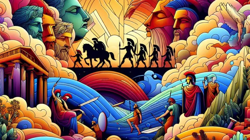 Podaj w punktach cechy eposu na przykładzie "Illiady" Homera.