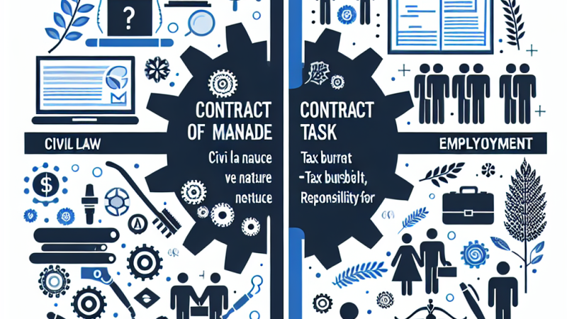 Podobieństwa pomiędzy umową zlecenie i umową o dzieło