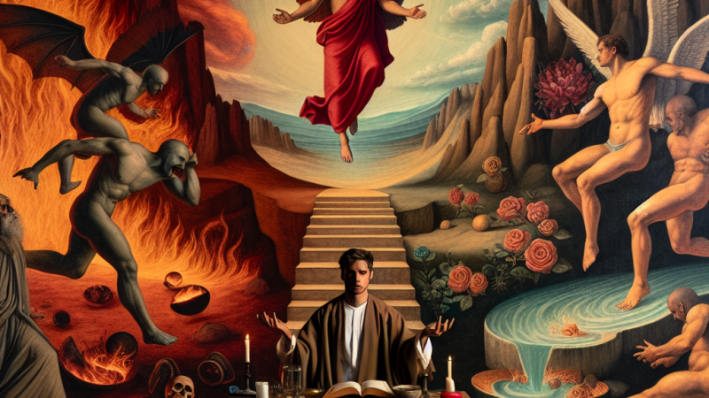 Podróż w wymiarze rzeczywistym i wewnętrznym w "Boskiej Komedii" Dante Alighieri