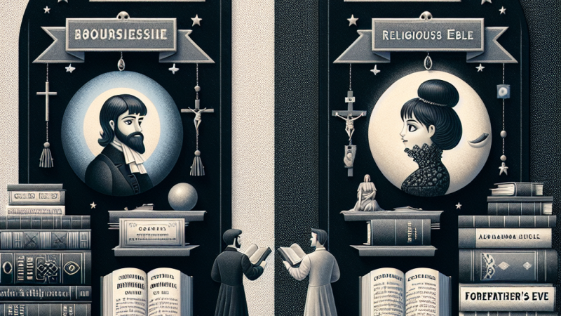 Podział literatury na świecką i religijną - omówienie na przykładzie.