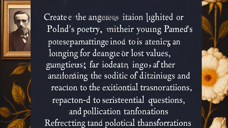 Poezja młodopolska jako wyraz niepokoju człowieka końca wieku