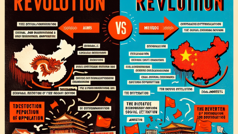 Porównaj,,Rewolucję kulturalną" w Chinach i ,,Rewolucję kulturalną" na Zachodzie w latach 60. XX w. Wskaż główne różnice i omów ich przyczyny