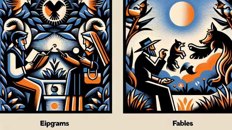 Porównanie fraszek Jana Kochanowskiego i bajek Ignacego Krasickiego