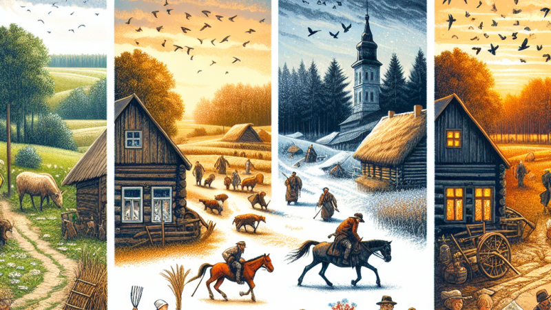 Porównanie obrazów życia wiejskiego w utworach Reja, Kochanowskiego i Szymonowica