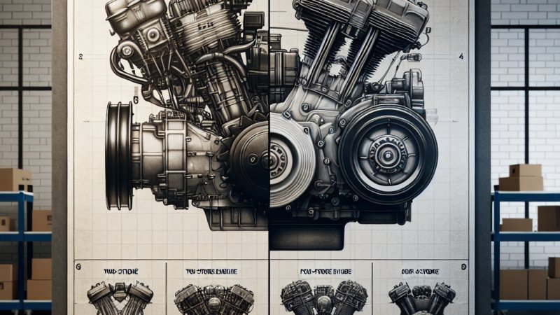 Porównanie silnika dwusuwowego i czterosuwowego.