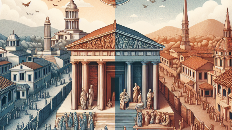 Porównanie ustrójów demokratycznych Aten i republikańskiego Rzymu