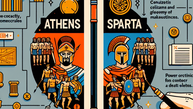 Porównanie ustrojów politycznych i społecznych Aten i Sparty: podobieństwa i różnice.