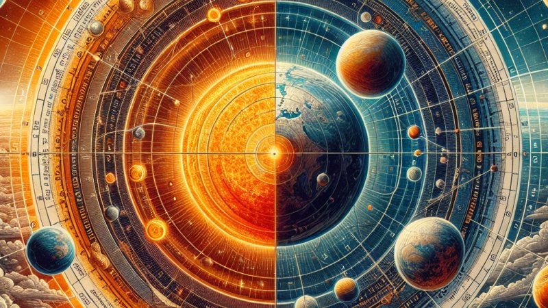 Porównanie założeń teorii geocentrycznej i heliocentrycznej