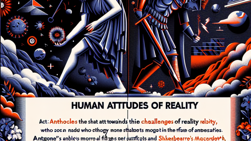 Postawy człowieka wobec problemów rzeczywistości w której przyszło mu żyć: „Antygona” , „Makbet”.