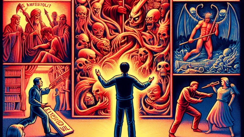 Postawy człowieka wobec zła: analiza z perspektywy lektury, tekstu i kontekstów.