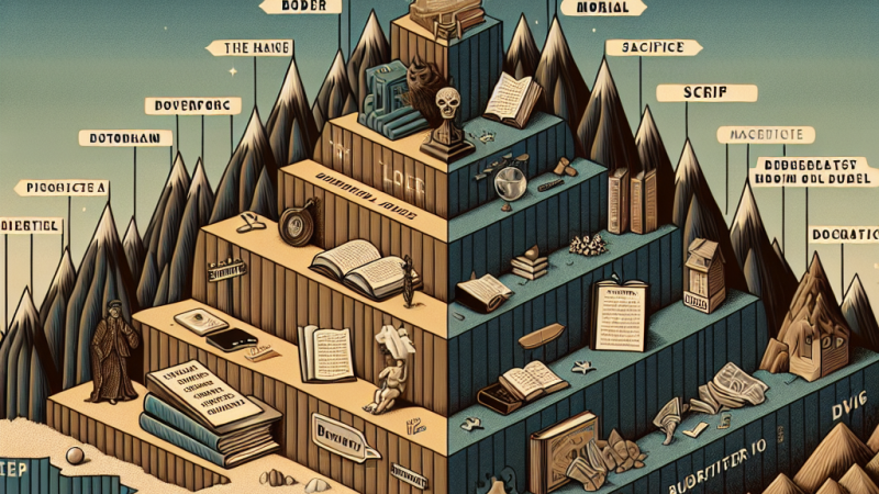 Postawy ludzi wobec zasad moralnych. Analiza literacka