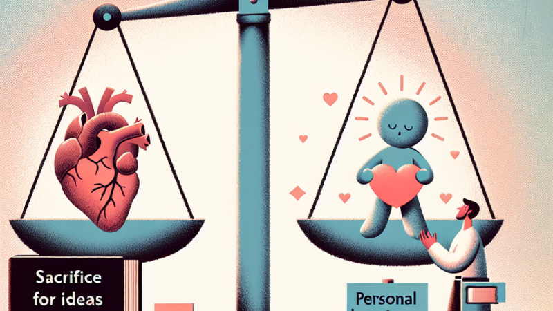 Poświęcenie dla idei a własne szczęście: analiza w wybranej literaturze i kontekście