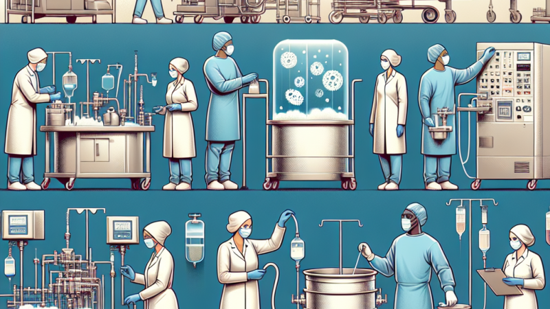 Poszczególne etapy procedury dekontaminacji sprzętu i wyrobów medycznych.