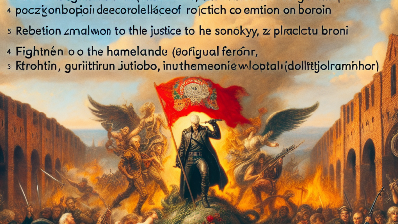 Powiązania bohaterów polskiej literatury romantycznej z zespołem "Chłopcy z placu broni" w utworze "Kocham wolność" - analiza na podstawie treści "Dziadów" cz. III i "Kordiana"