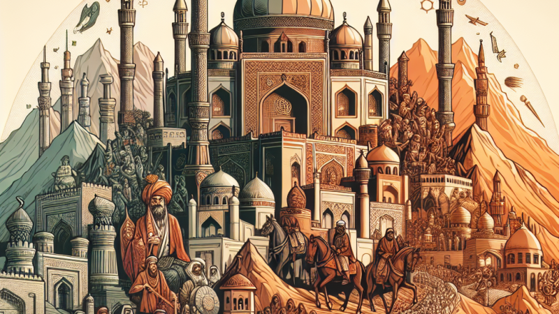 Powstanie Imperium Arabskiego i Arabskie Podboje w VII wieku.