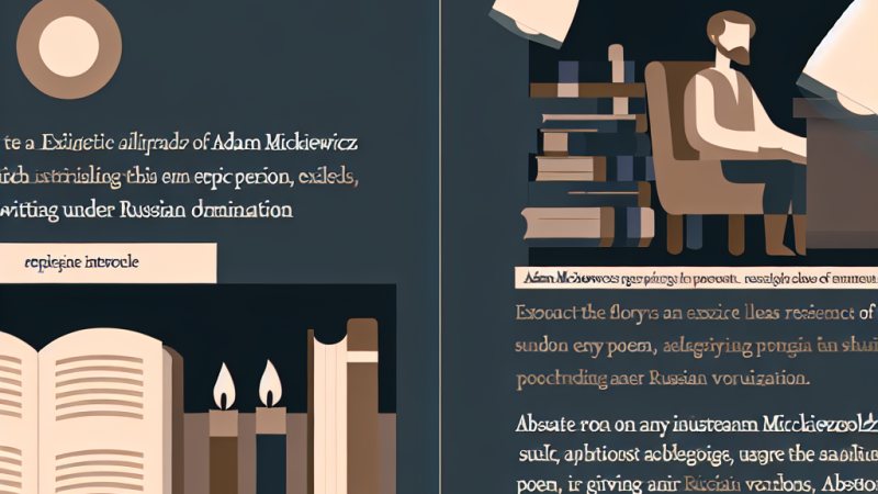 Powstanie „Pana Tadeusza” Adama Mickiewicza