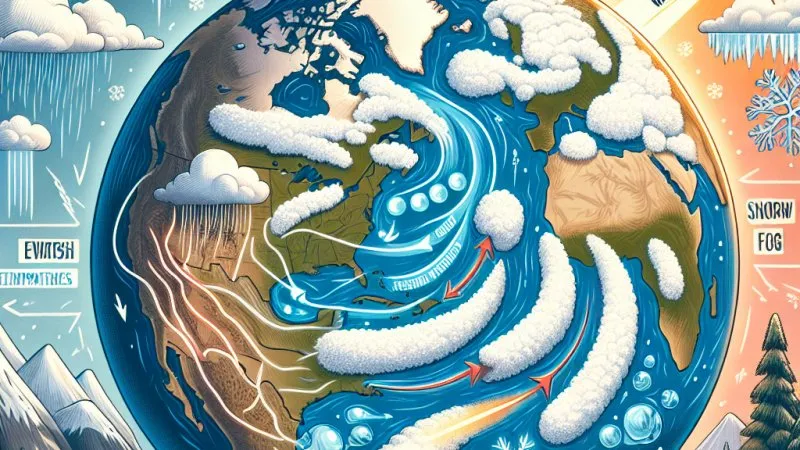 Powstawanie frontów ciepłych i zimnych oraz zjawiska atmosferyczne: mgła, szadź, gołoleć i szron