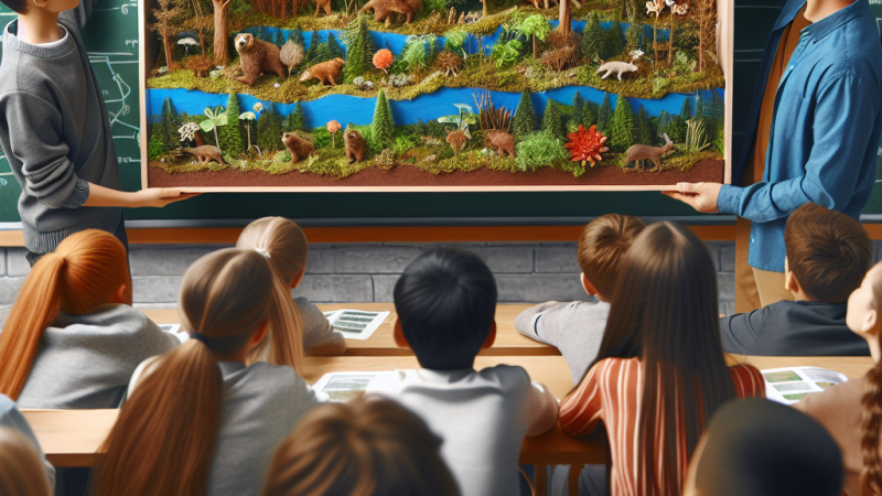 Poznajemy budowę lasu i warunki w nim panujące- opowieść o niesamowitej lekcji przyrody.