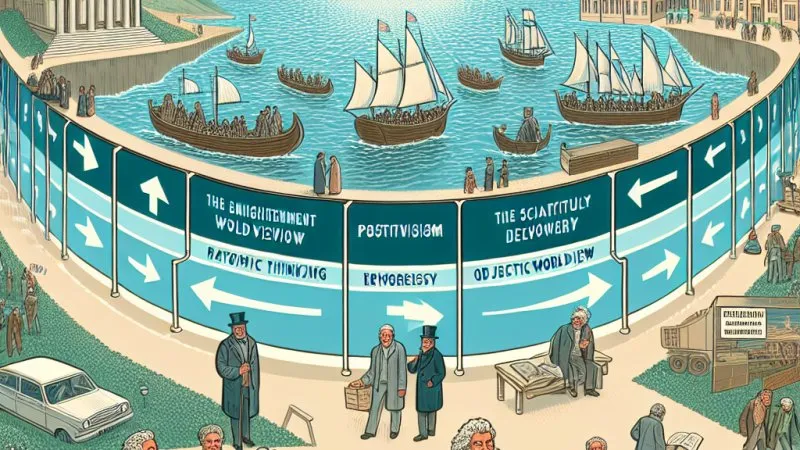 Pozytywiści, a ideały i podglądy epoki Oświecenia.