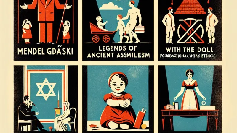 Pozytywistyczne hasła w lekturach: 1. Mendel Gdański - asymilacja Żydów, 2. Z legend dawnego Egiptu - utylitaryzm, 3. Lalka - praca u podstaw, 4. Gloria victis".