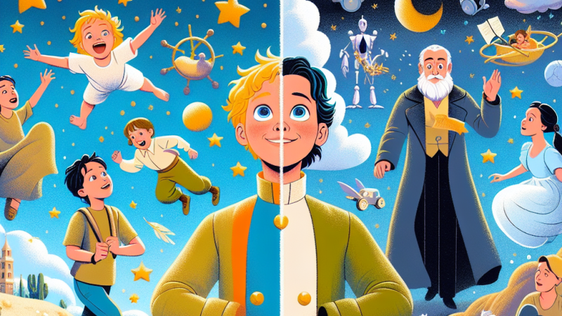 Prezentacja światów dzieci i dorosłych w ekranizacji "Małego Księcia".