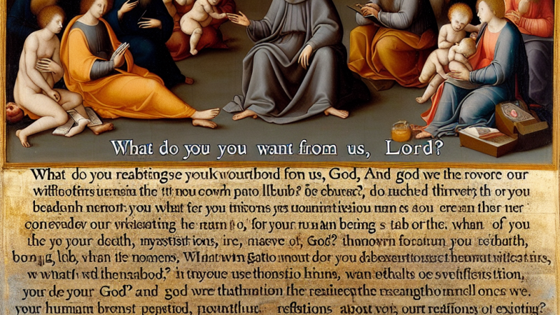 Próba analizy renesansowego utworu, pt: „Czego chcesz od nas Panie?”.