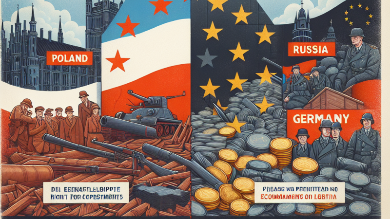 Problem reparacji Polski z Niemcami po II wojnie światowej.