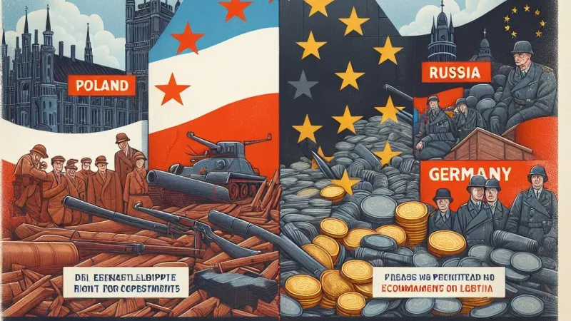 Problem reparacji Polski z Niemcami po II wojnie światowej.